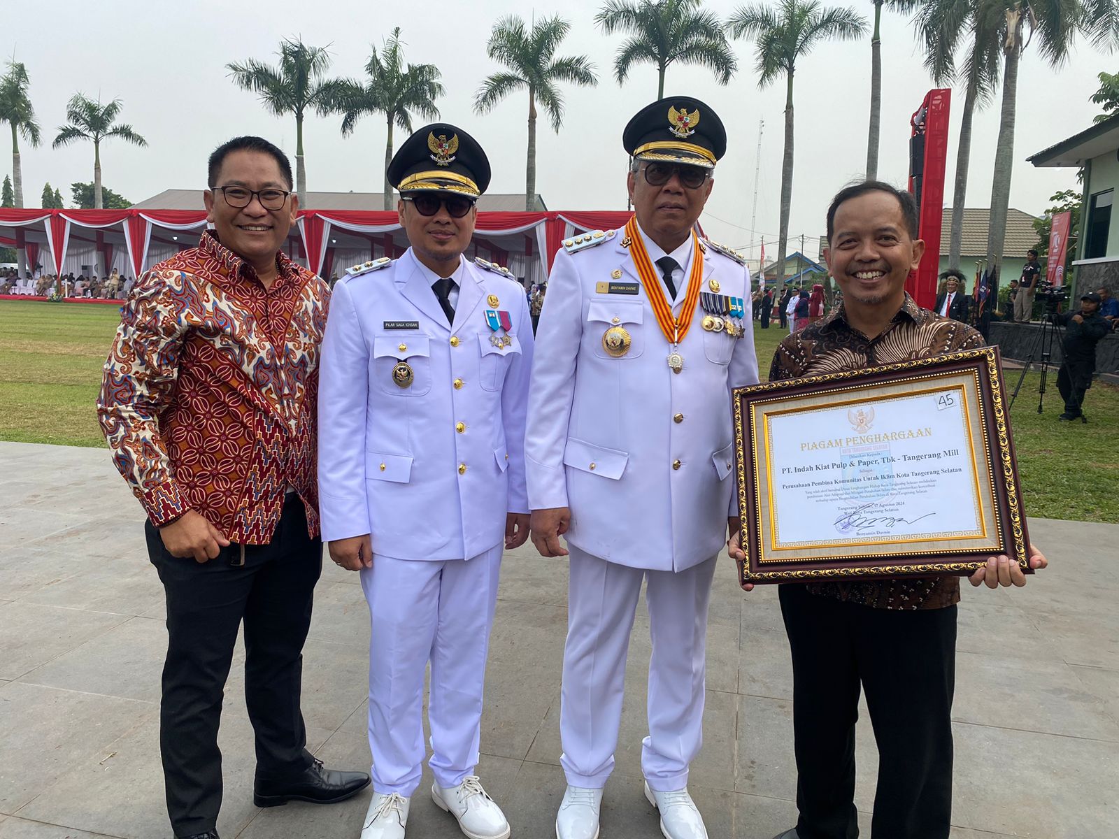 PT IKPP Tangerang Terima Piagam Penghargaan Bina Empat Wilayah ProKlim dari Pemkot TangselÂ 