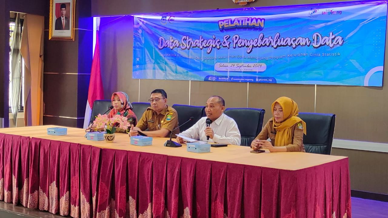 Aparatur Kelurahan di Kota Tangerang Dilatih Pengelolaan Data Statistik