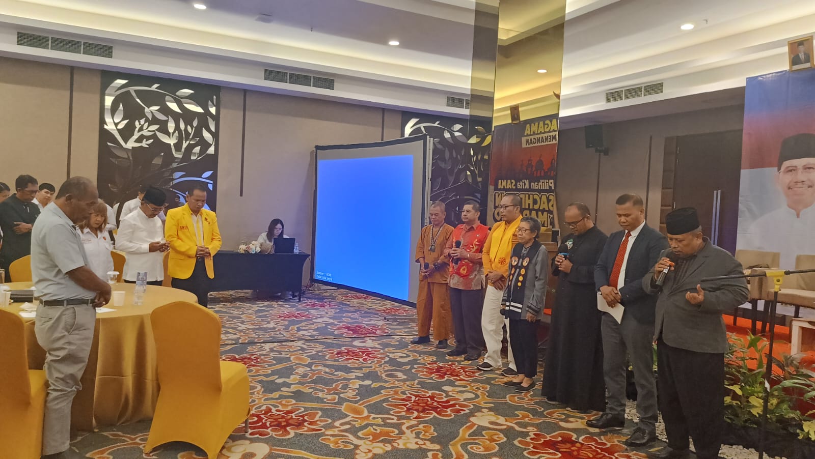 Enam Tokoh Lintas Agama Doakan Sachrudin-Maryono 
