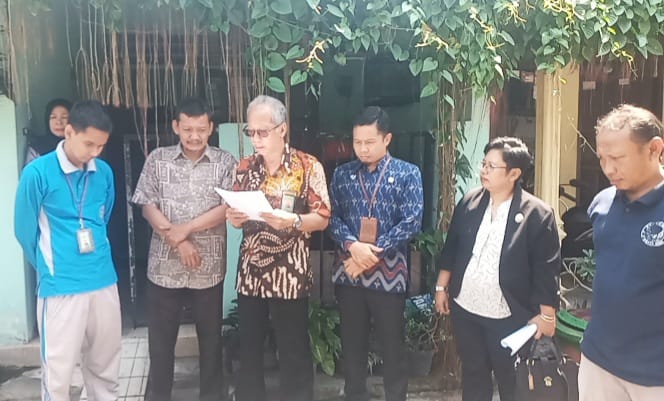 PN Kota Kediri Sita Eksekusi Tanah dan Bangunan di Perumahan Permata Biru