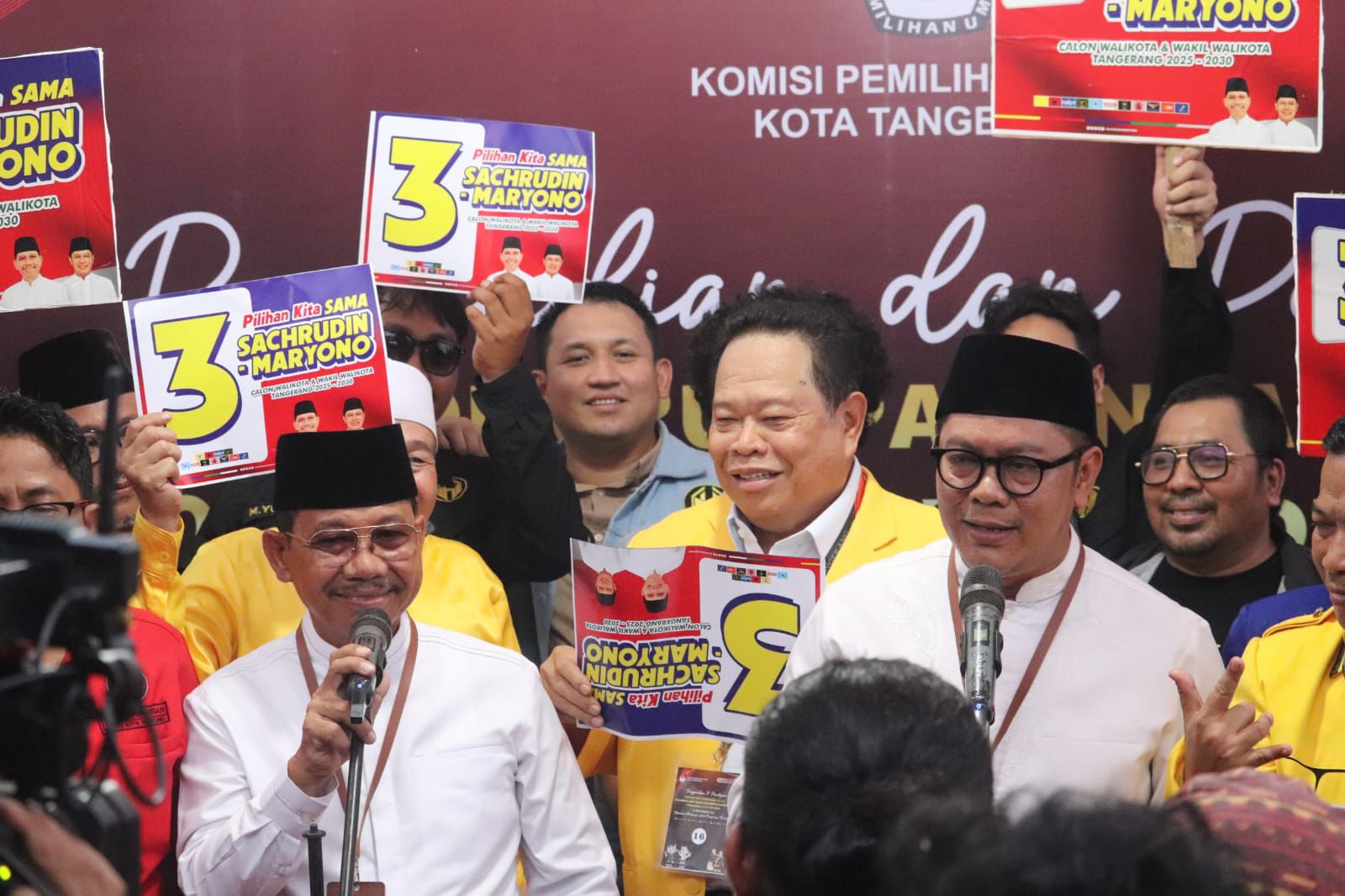 Nomor Urut 3 Sachrudin-Maryono Jadi Simbol Kekuatan Raih Kemenangan Pilkada Kota Tangerang