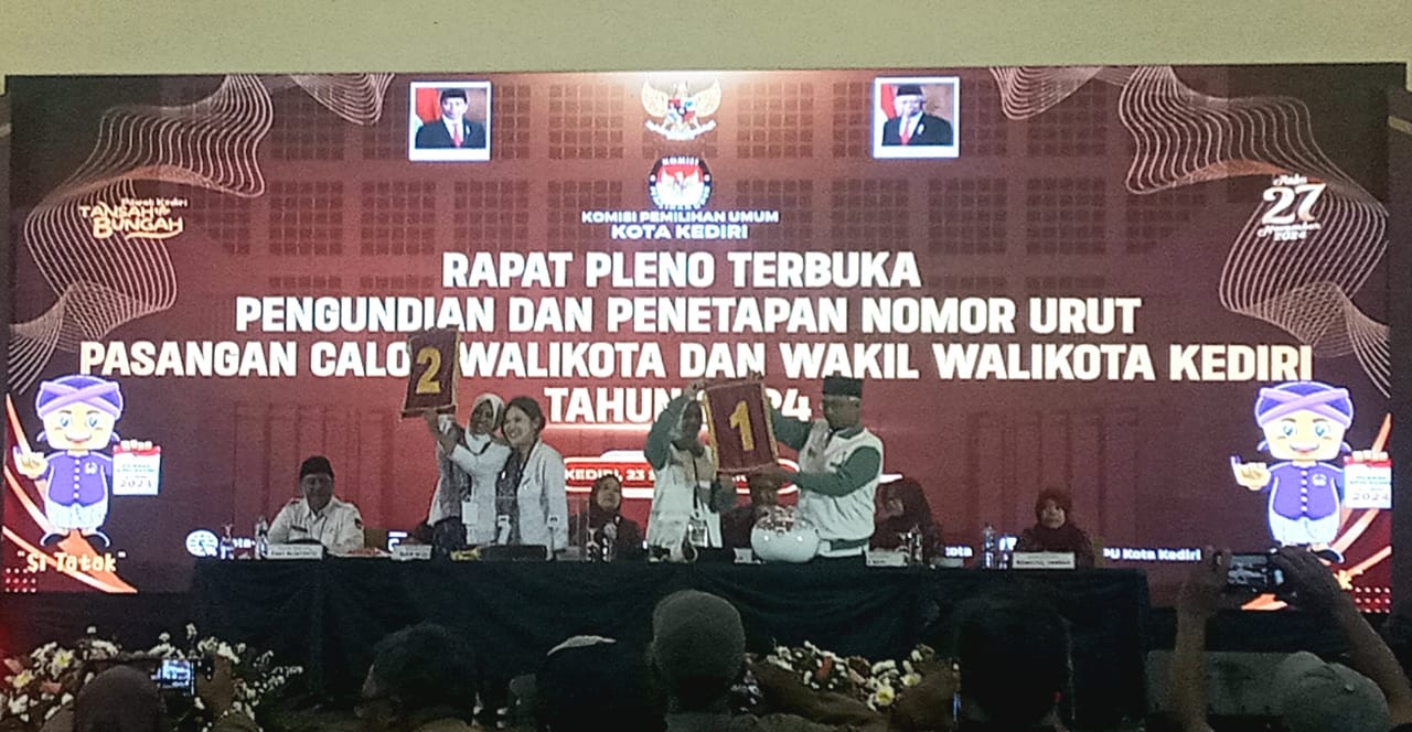 Pilkada Kota Kediri: Paslon Vinanda-Qowimudin Nomor 1, Pasangan Ferry Regina Nomor 2