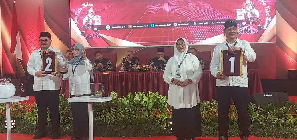 Sah! Ini nomor Urut Paslon Pilkada Kabupaten Kediri