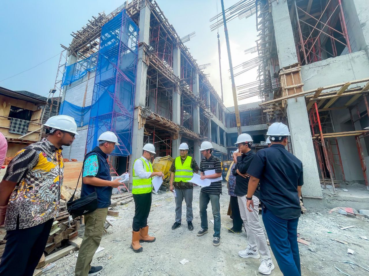 Pembangunan SDN Ciputat 1 Optimis Proyek Selesai Lebih Cepat