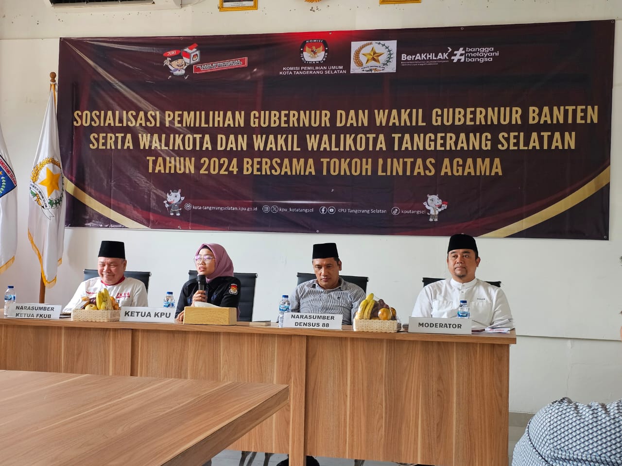 Wujudkan Pilkada Damai, FKUB Gandeng KPU Tangsel Libatkan Tokoh Lintas Agama