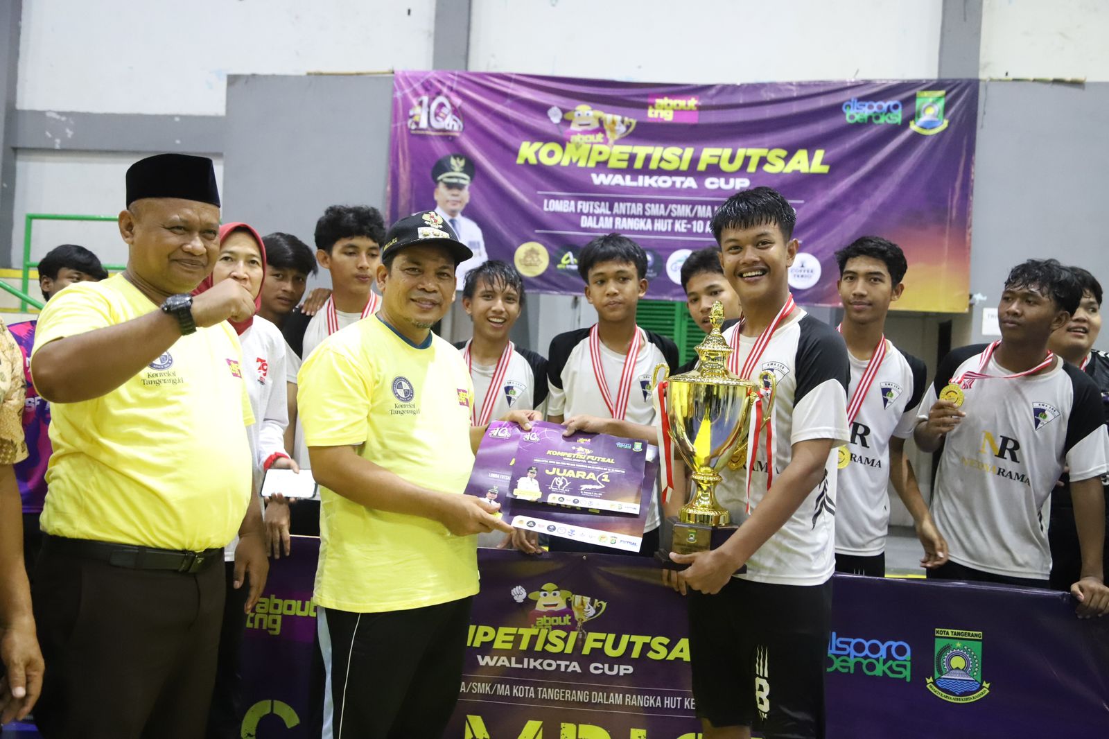 Pemkot-About Tangerang Sukses Gelar Kejuaraan Futsal Pelajar