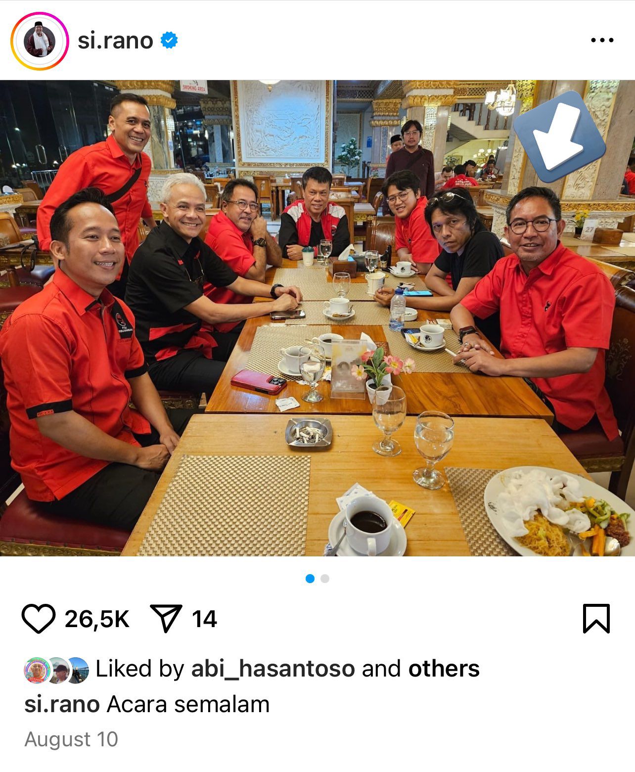 Rano Karno Hapus Foto Satu Meja Bareng Penghubung Bandar Judi Online Zulkarnaen Apriliantony