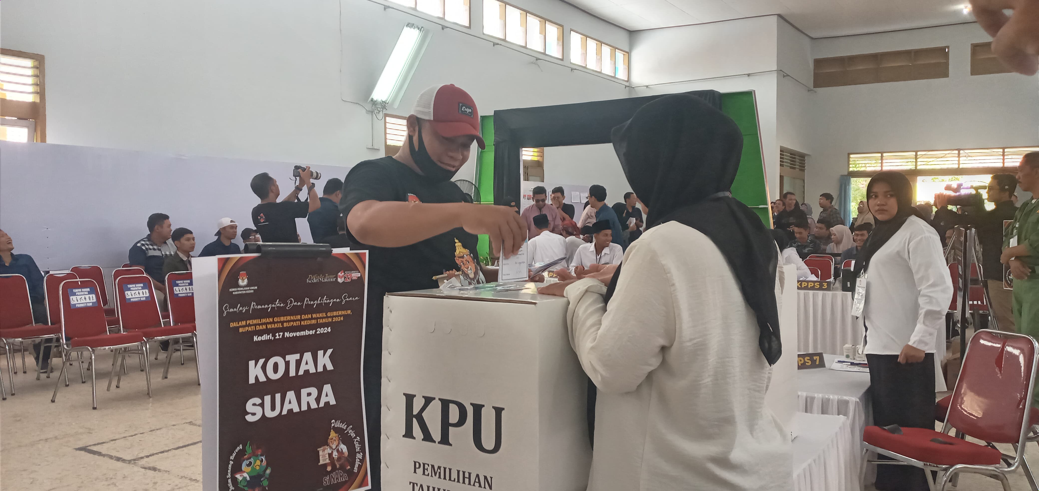 KPU Kabupaten Kediri Simulasi Perhitungan Suara