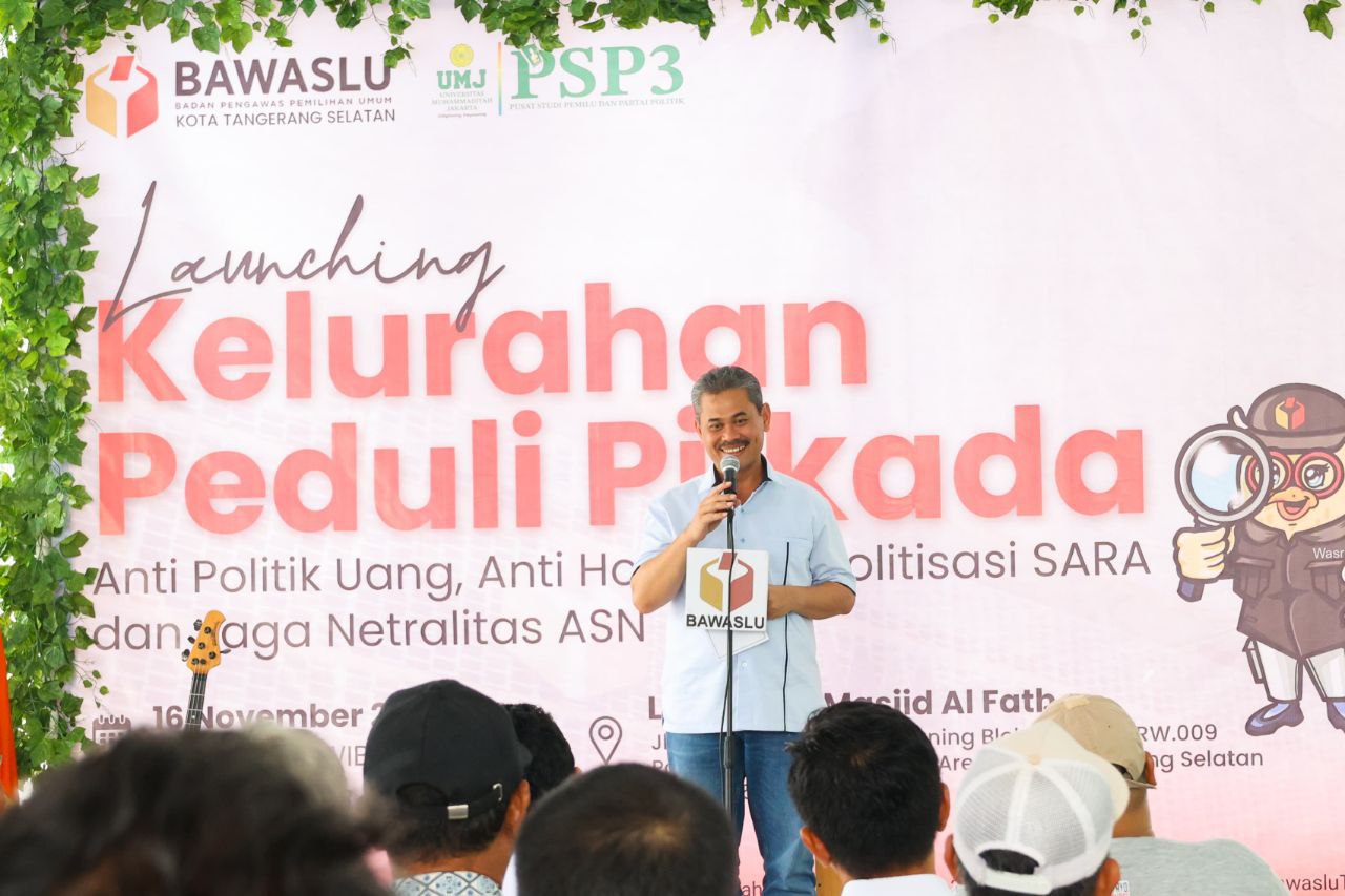 Tabrani Imbau Masyarakat Aktif dan Jaga Kualitas Penyelenggaraan Pilkada di Tangsel
