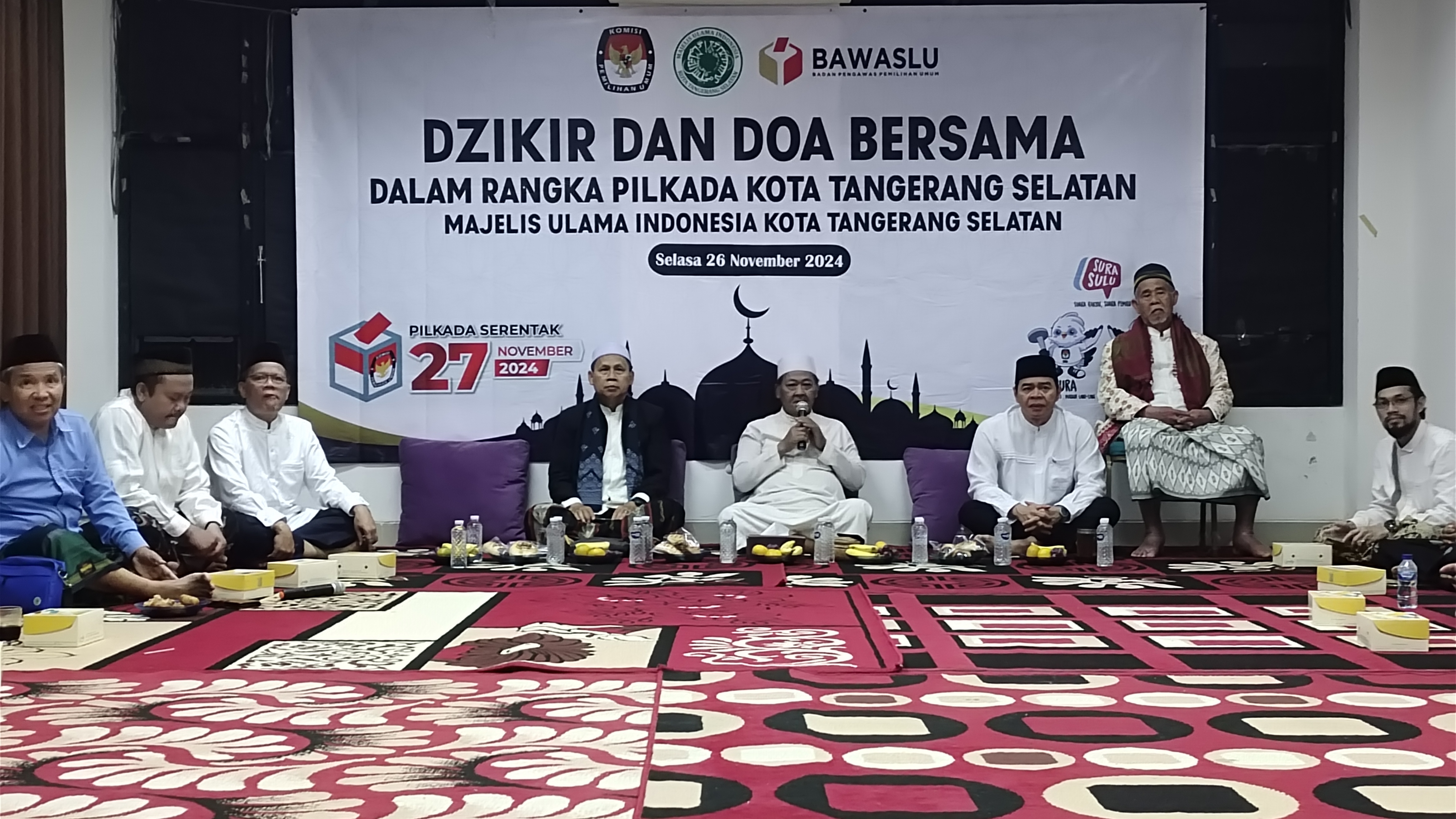 Jelang Pencoblosan, MUI Tangsel Doakan Pilkada 2024 Lewat Dzikir Bersama