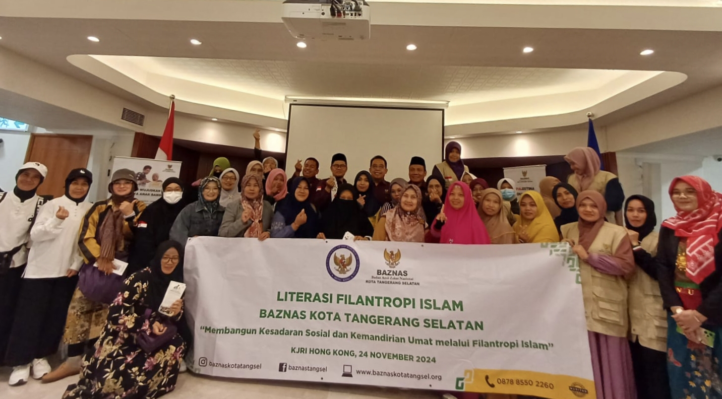 BAZNAS Tangsel Tebar Literasi Filantropi Islam di Hong Kong 