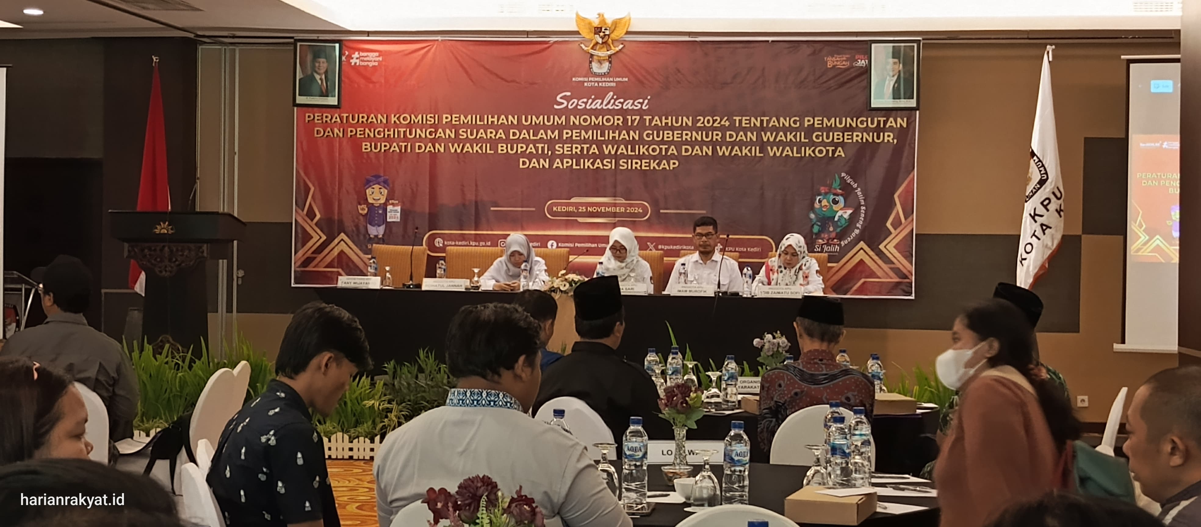 KPU Kota Kediri Sosialisasi PKPU 17 Tentang Pemungutan dan Perhitungan Suara Pilgub-Pilwalkot