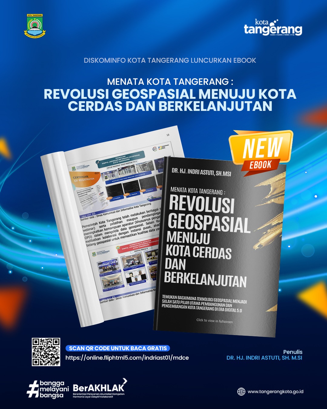 Dinas Kominfo Luncurkan eBook Bertajuk Menata Kota Tangerang: Revolusi Geospasial Menuju Kota Cerdas dan Berkelanjutan