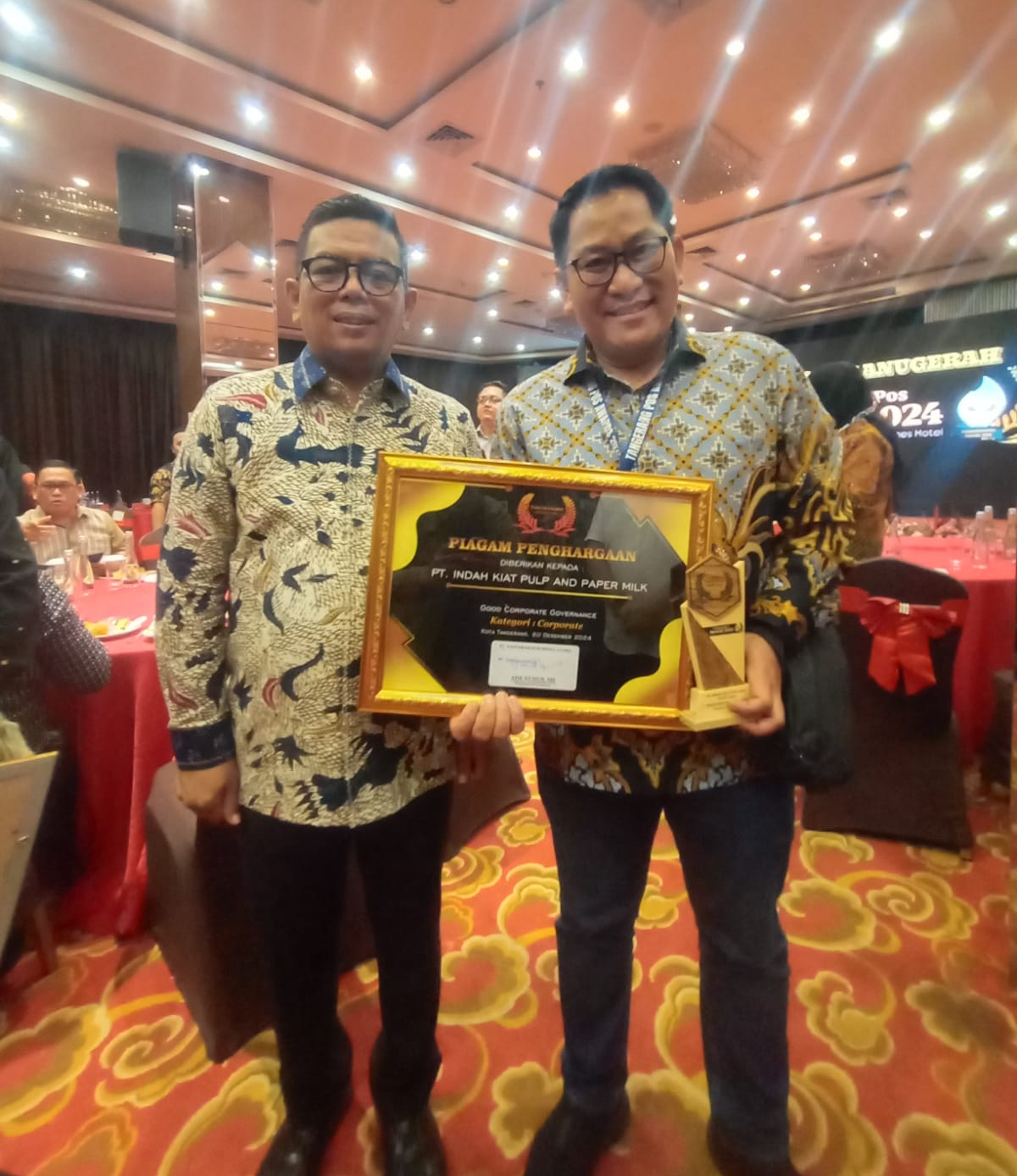 PT IKPP Tangerang Raih Penghargaan Tangerang Pos Award 2024
