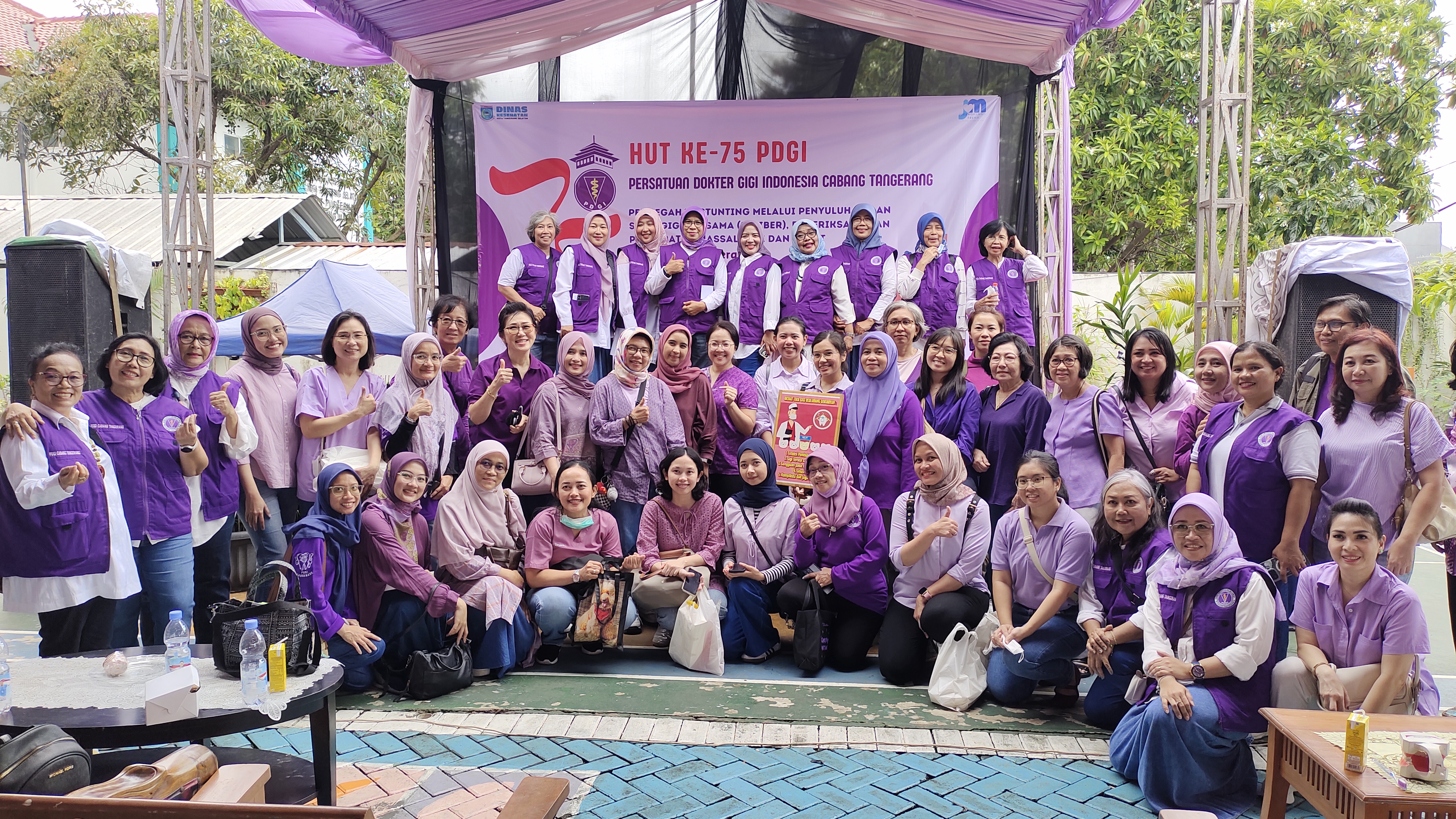 Rayakan Hari Jadi 75 Tahun PDGI, 3.500 Siswa Sekolah Dasar Kota Tangsel Sikat Gigi Serentak