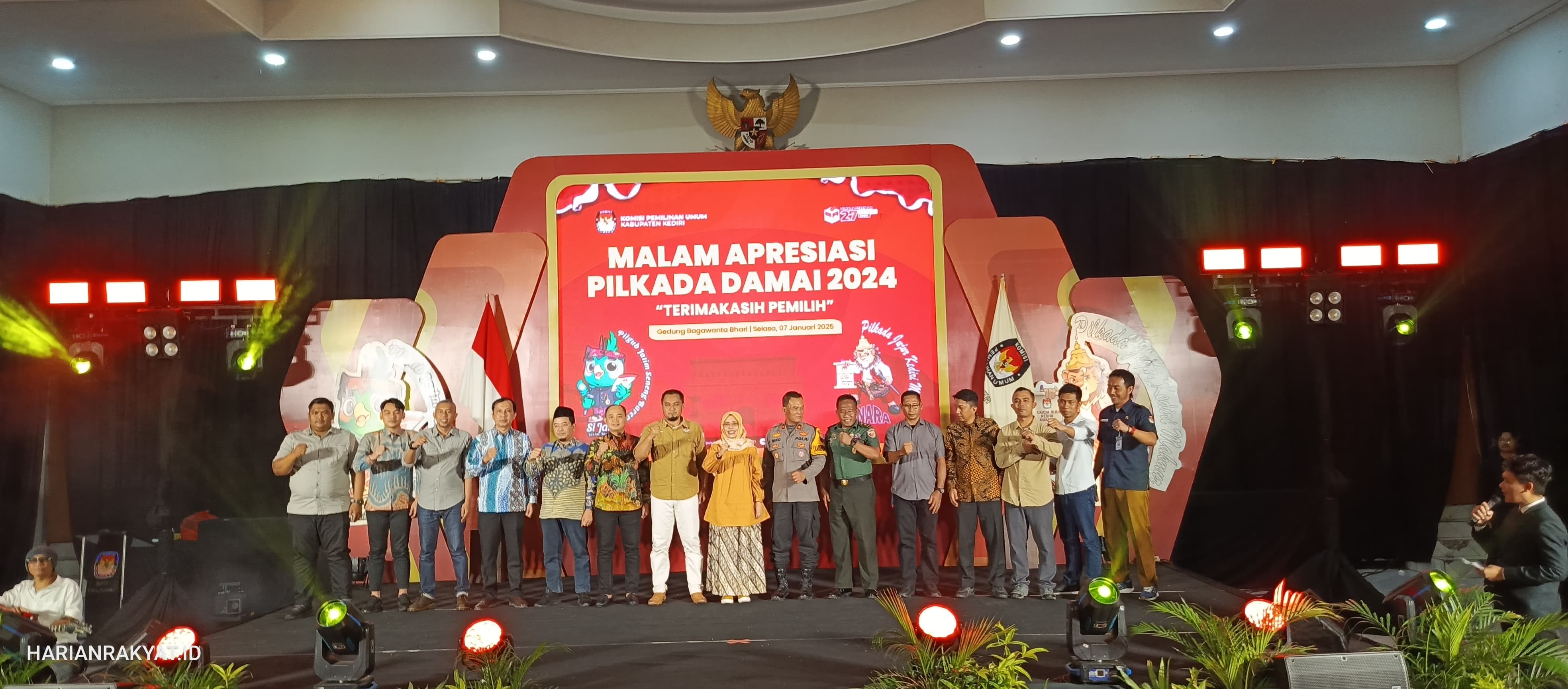 Angka Pemilih Capai 72,15 Persen, KPU Kabupaten Kediri Sampaikan Terima Kasih