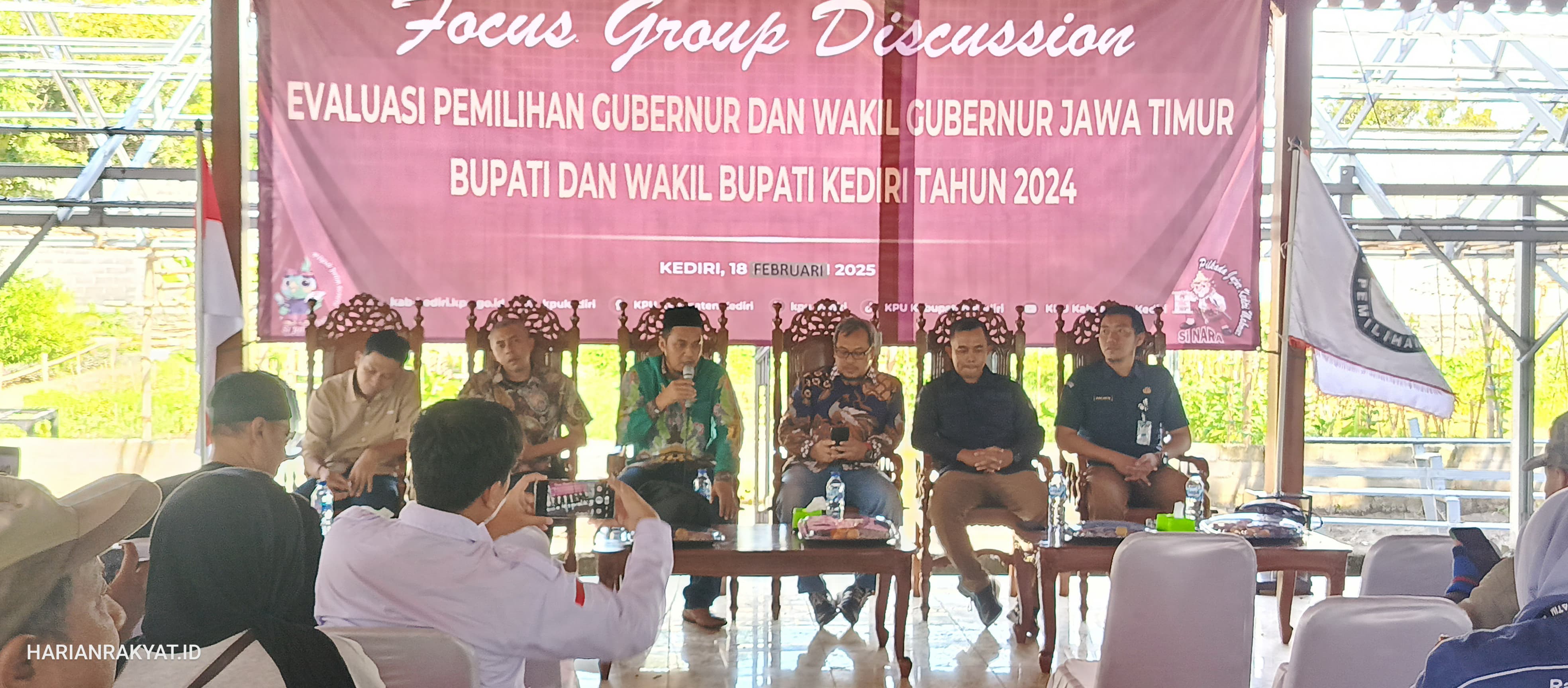 KPU Kabupaten Kediri Gelar FGD Penyusunan Laporan Evaluasi Pemilu 2024