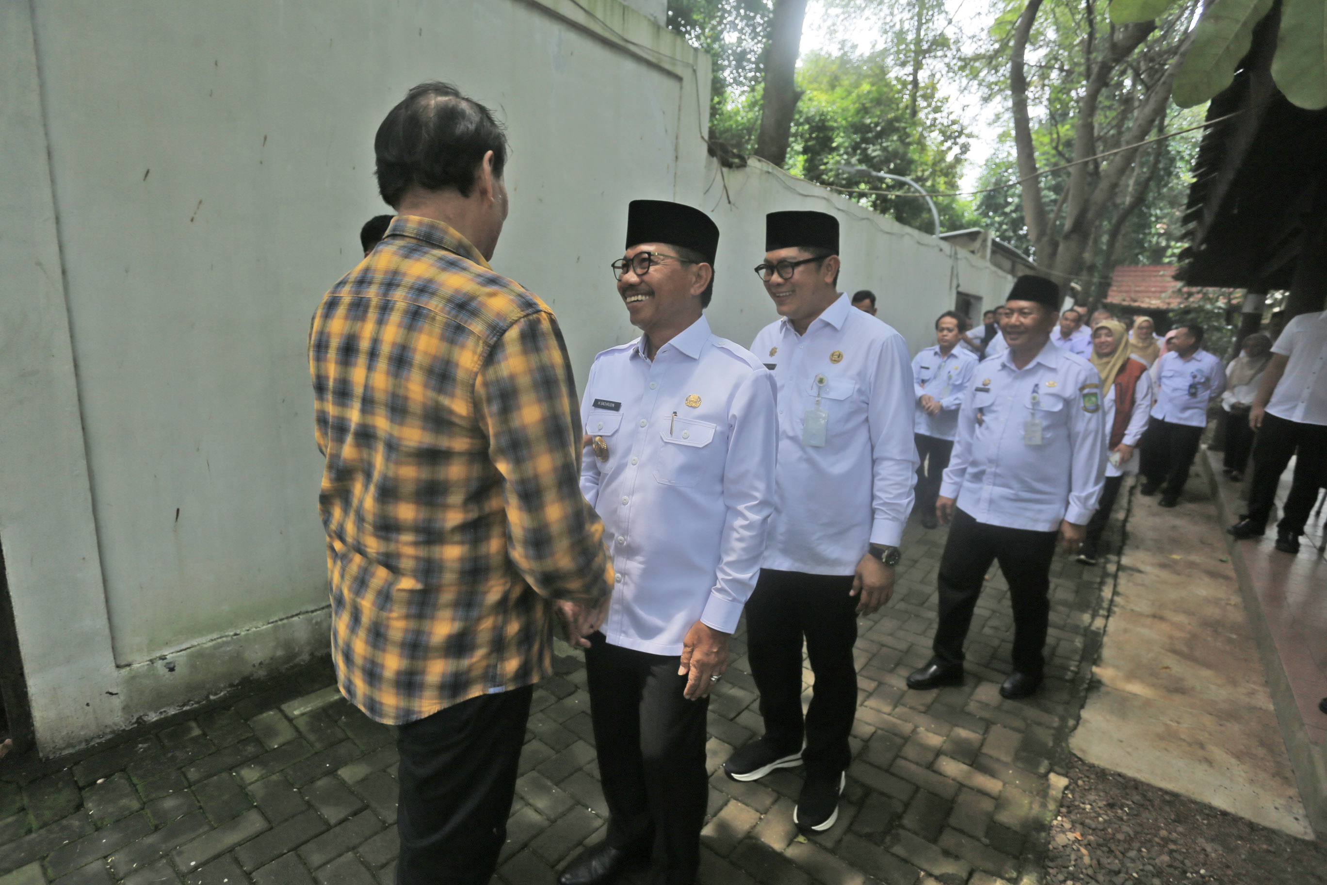 Silatuhrahmi Lebaran, Wahidin Halim Sambut Kedatangan Sachrudin-Maryono