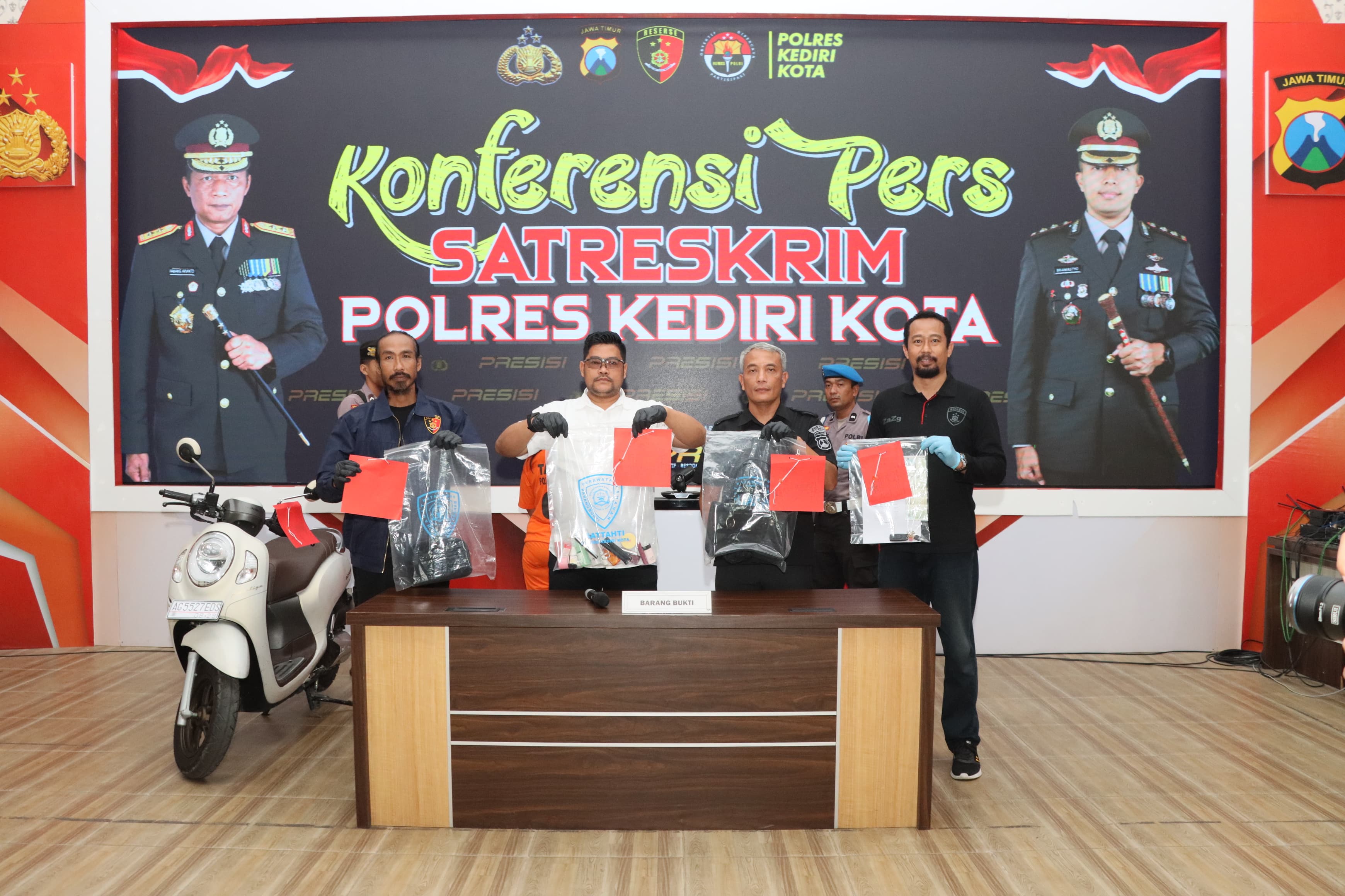 Aksi Pencurian di Kamar Kos Viral di Medsos,  Polres Kediri Kota Gercep Amankan Pelaku