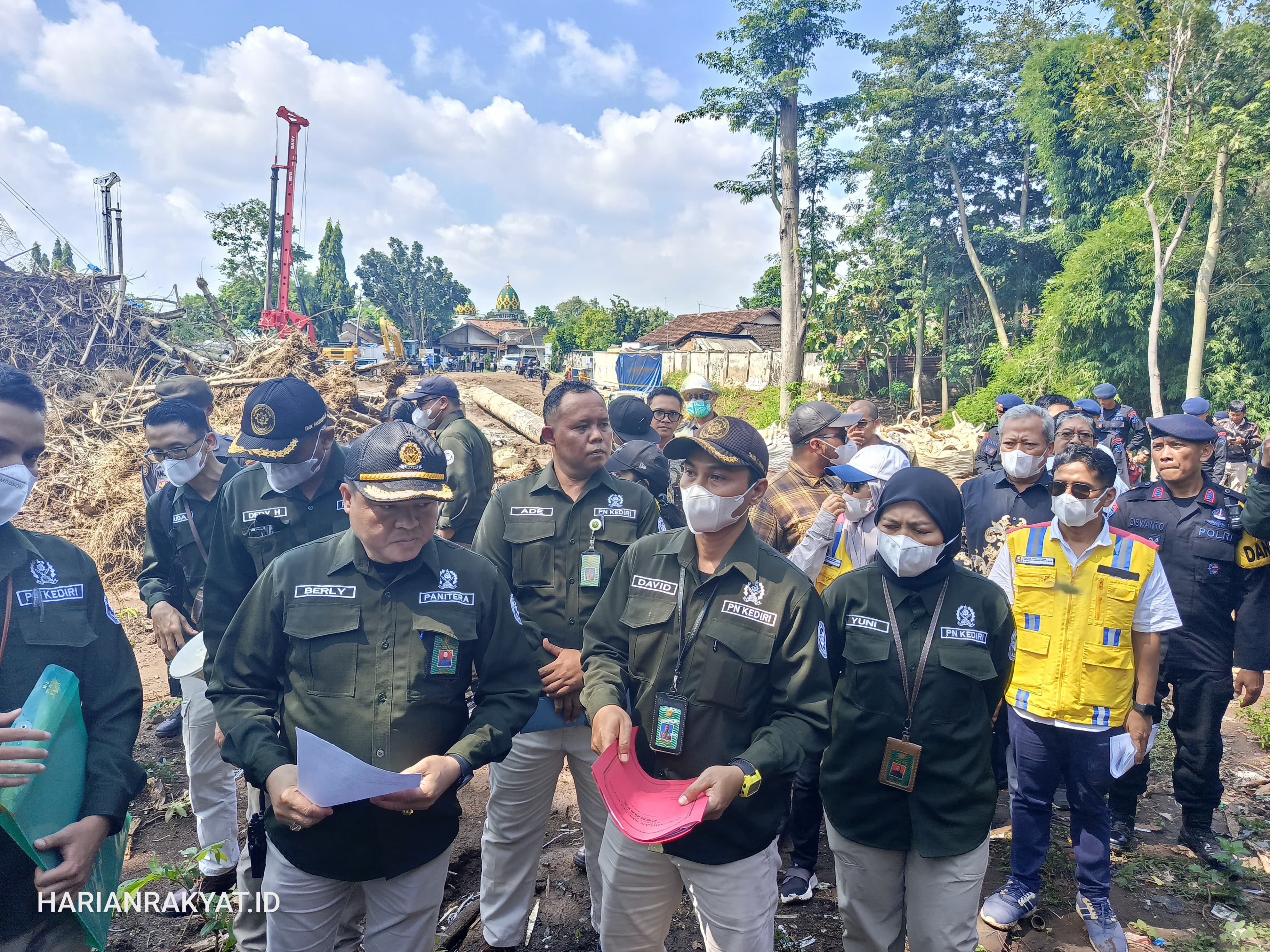 Bakal Dilintasi  Tol Kediri-Tulungagung, Pengadilan Negeri Kediri Eksekusi Lahan Warga Mojoroto