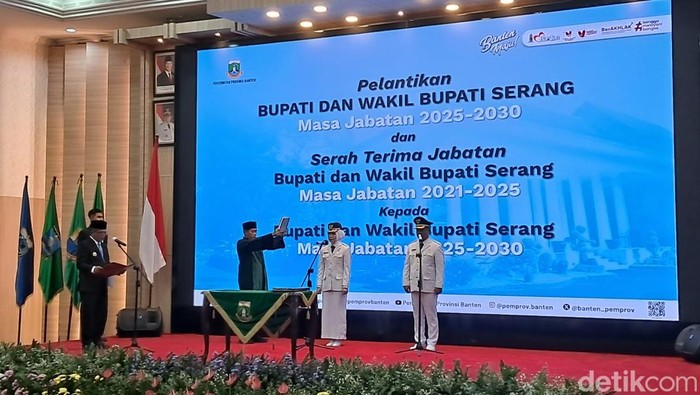 Lewat PSU, Gubernur Andra Lantik Zakiyah-Najib Pimpin Kabupaten Serang