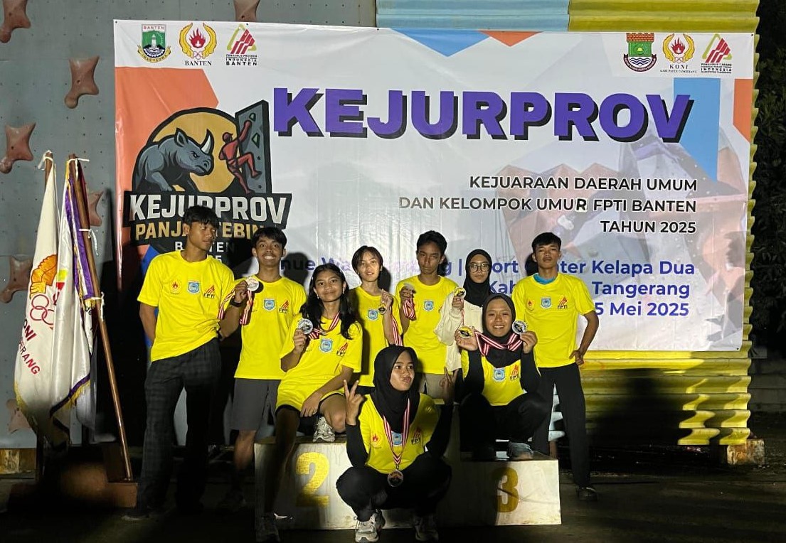 Atlet Panjat Tebing Tangsel Sabet Runner Up pada Kejurprov Banten 