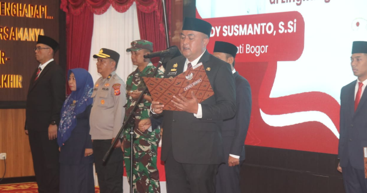 Bupati Bogor Lantik 25 Pejabat, Ditarget Dalam Percepatan Pembangunan
