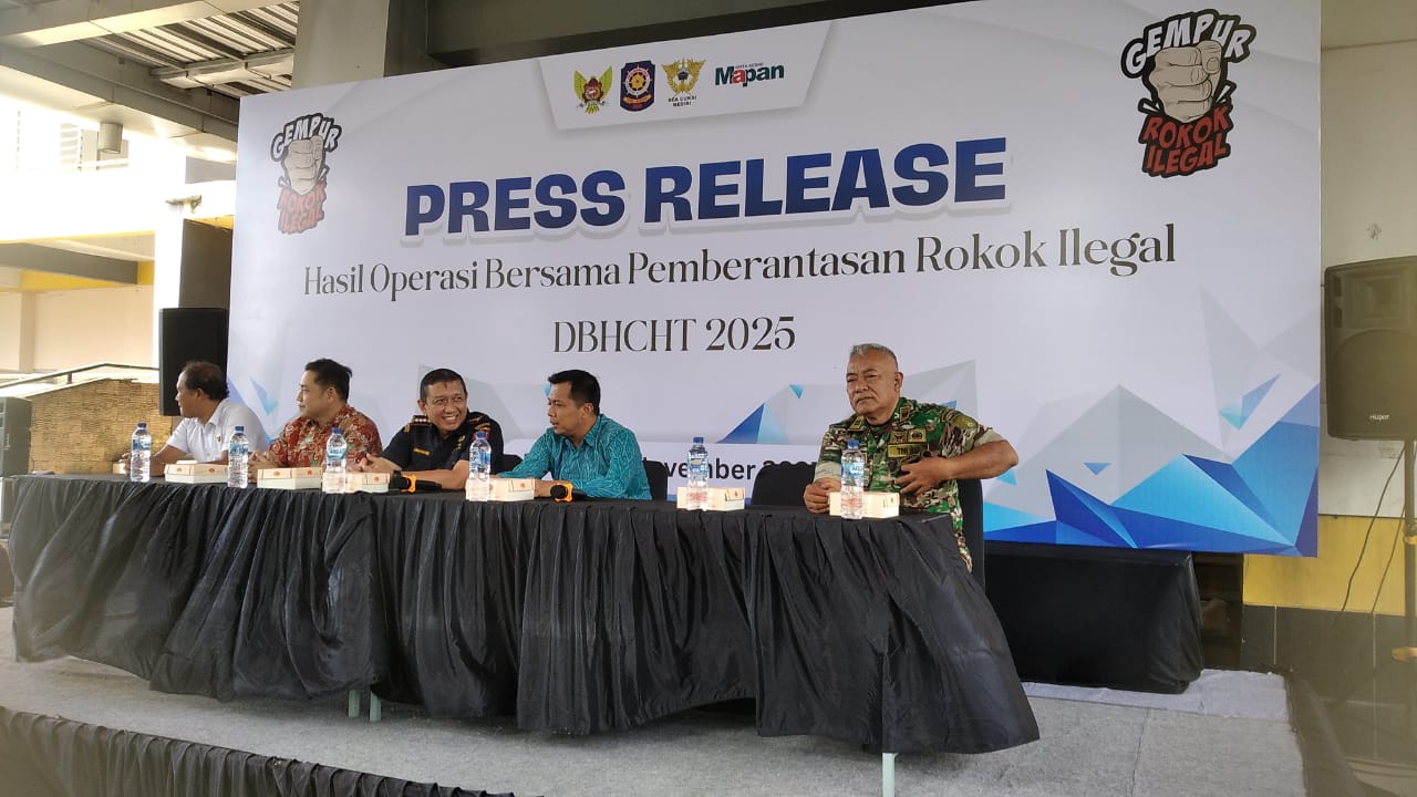 Bea Cukai dan Pemkot Kediri Paparkan Hasil Penindakan Rokok Ilegal Sepanjang 2025