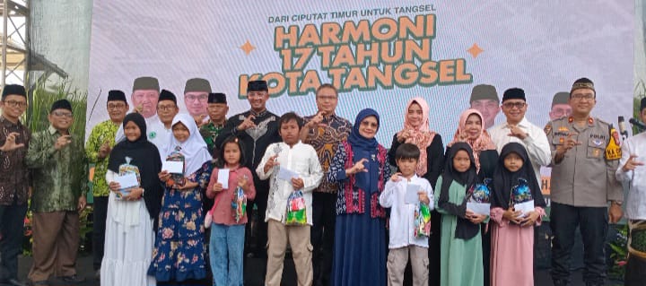 Santunan Yatim &amp; UMKM Ramaikan 17 Tahun Kota Tangsel di Ciputat Timur