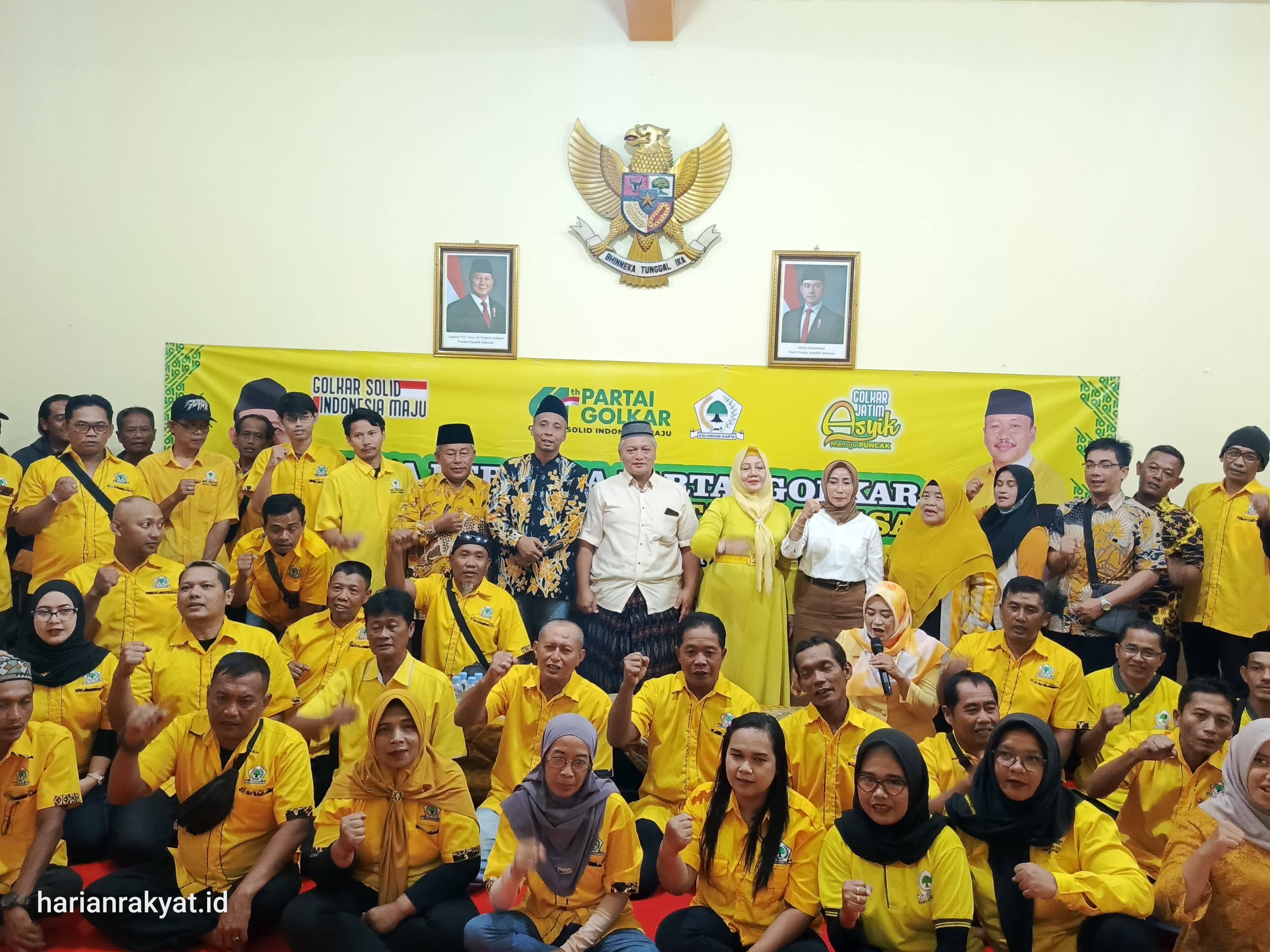 Ratusan Kader Golkar Kediri Doa Bersama pada Puncak HUT ke-61