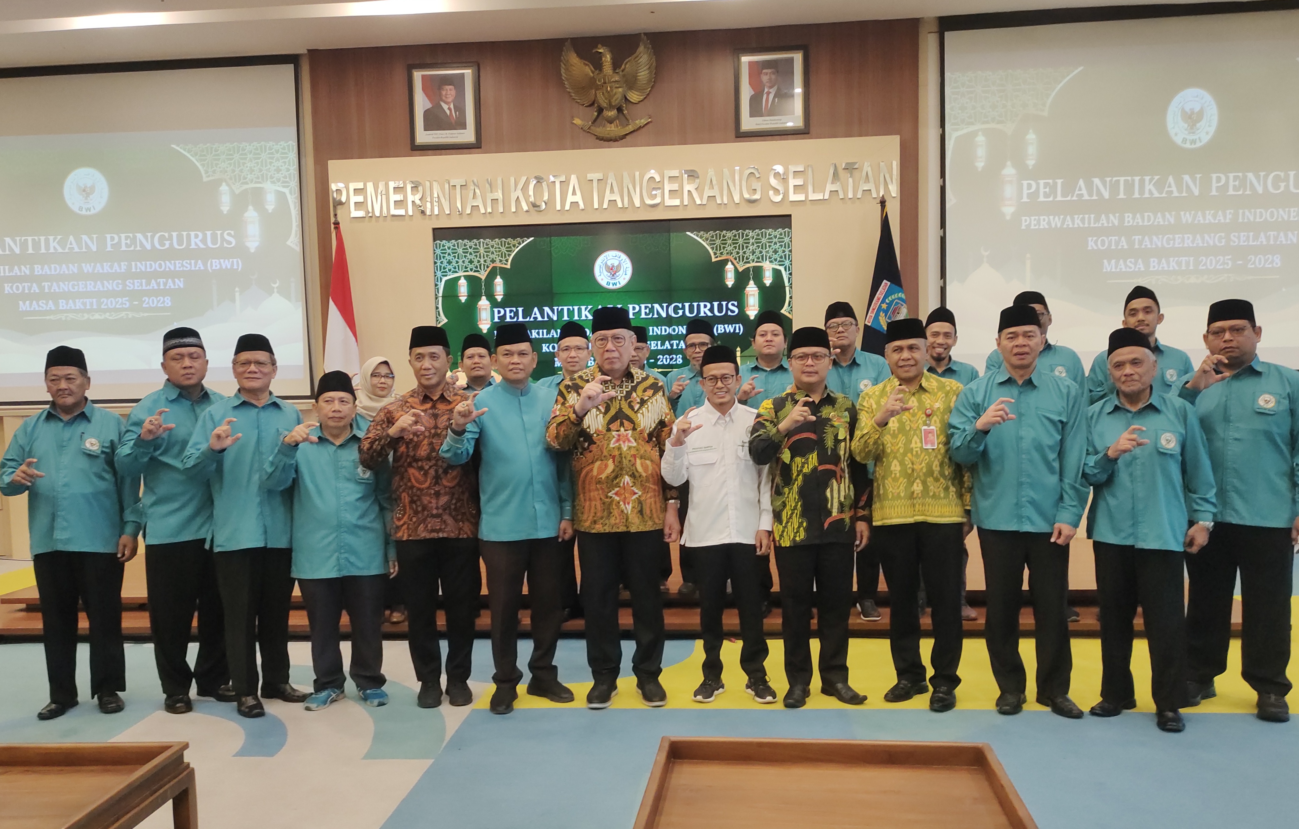 Pengurus BWI Tangsel 2025â€“2028 Dilantik, KH Yahya Fokus Wakaf Produktif