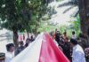 Wow! Ada Bendera Merah Putih Capai Tiga Ribu Lima Ratus Meter di Kota Tangsel