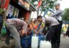 20 Truk Tangki Bantuan Air Bersih Disalurkan Polres Kediri Kota ke Empat Titik