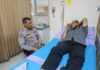 Kapolsek Mojoroto Kompol Mukhlason Jenguk Wartawan Sedang Sakit, Mari Doakan Semoga Lekas Sembuh
