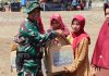 Dansatgas TMMD ke 122 Kodim 0809/Kediri Salurkan Paket Sembako