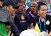 King Arthur Rayakan HUT Persikmania Saat Kontra Dewa United