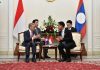 Gibran dan Laos Bahas Tiga Kerja Sama Strategis